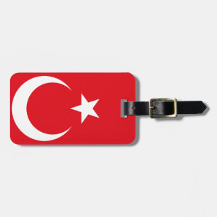 Etiqueta Para Maletas Bandera turca