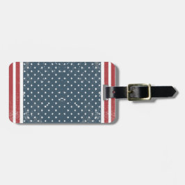 Etiqueta Para Maletas bandera vertical americana