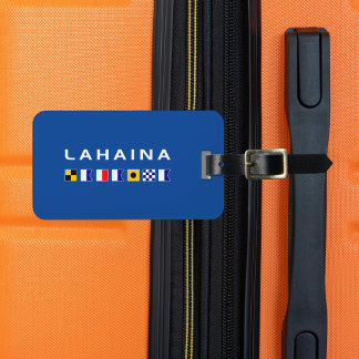 Etiqueta Para Maletas Banderas de señalización marítima náutica de Lahai