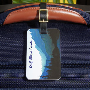 Etiqueta Para Maletas Banff Jasper Blue