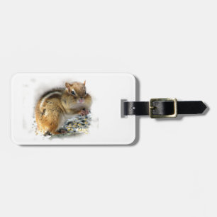 Etiqueta Para Maletas Banquete de Chipmunk