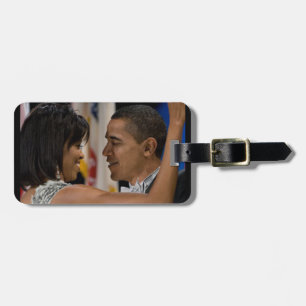 Etiqueta Para Maletas Barack y Michelle Obama
