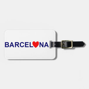 Etiqueta Para Maletas Barcelona amor