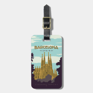 Etiqueta Para Maletas Barcelona, España - Sagrada Familia