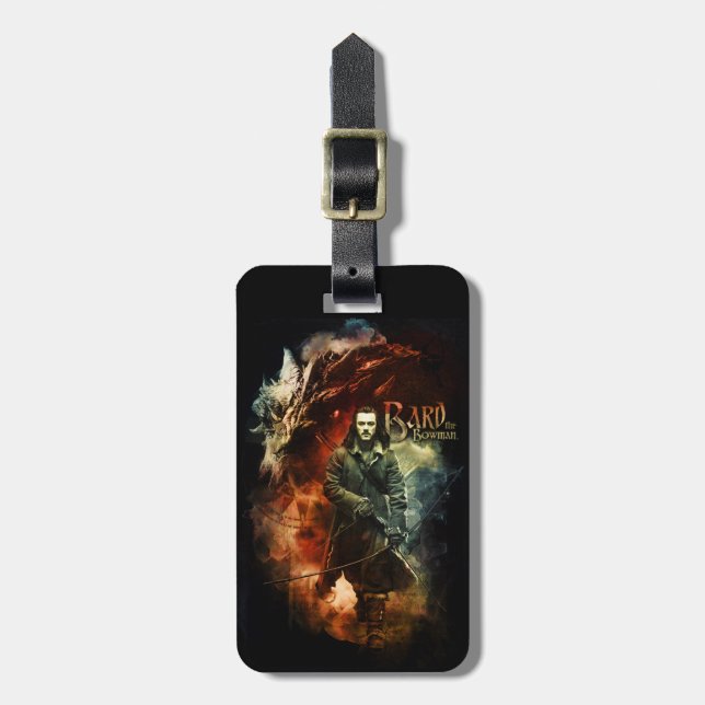 Etiqueta Para Maletas BARD THE BOWMAN™ & Smaug (Frente Vertical)