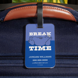 Etiqueta Para Maletas Barrio Sésamo   Monstruo de la cookie   Añadir inf