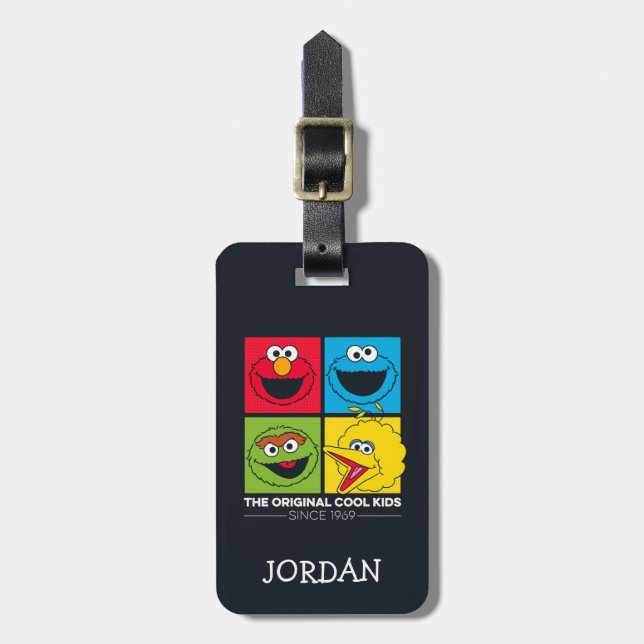 Etiqueta Para Maletas Barrio Sésamo | Niños Guay originales (Frente Vertical)