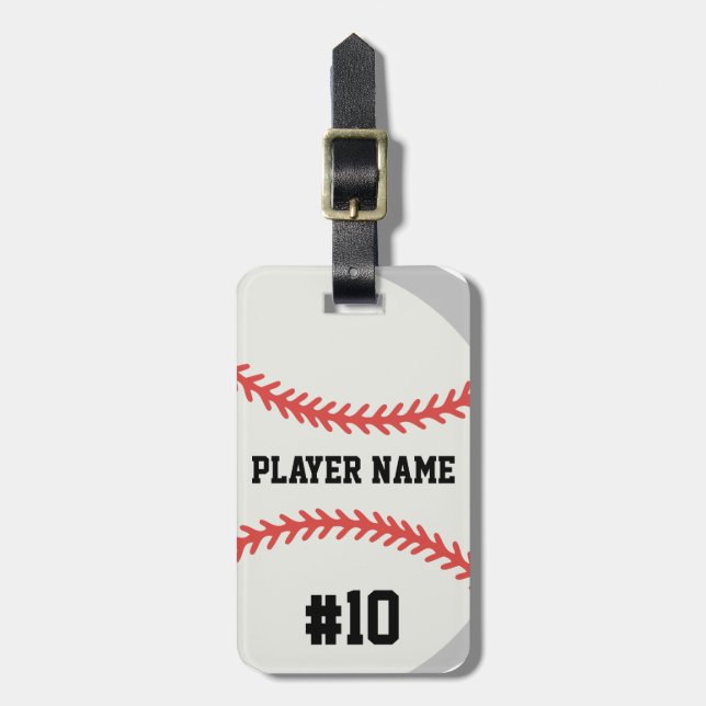 Etiqueta Para Maletas Baseball (Frente Vertical)