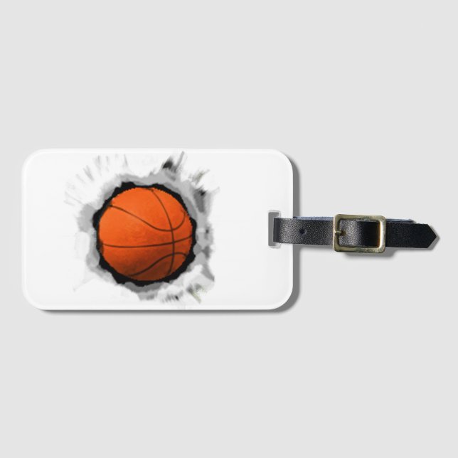 Etiqueta Para Maletas Basketball Gear (Anverso horizontal)