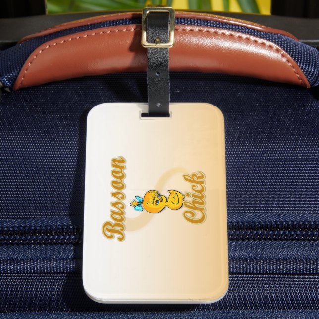 Etiqueta Para Maletas Bassoon Chick (Anverso In situ 2)