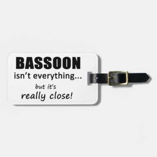 Etiqueta Para Maletas Bassoon no lo es todo