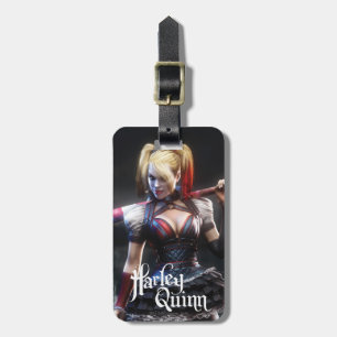 Etiqueta Para Maletas Batman Arkham Knight Harley Quinn con murciélago