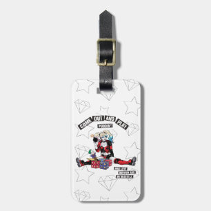 Etiqueta Para Maletas Batman Harley Quinn "Sal Y Toca Puddin"