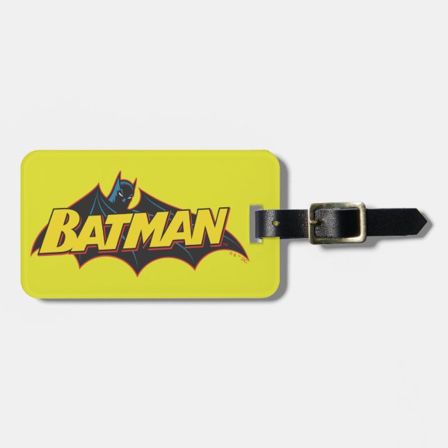 Etiqueta Para Maletas Batman | Old School Logo (Frente Horizontal)