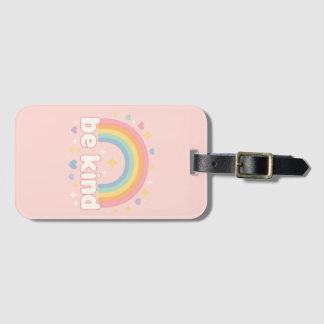 Etiqueta Para Maletas Be Kind – Rainbow Pastel Positivity