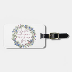 Etiqueta Para Maletas Be Still and Know - Salm 46:10