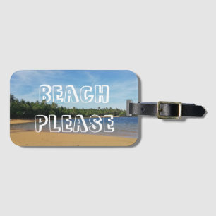 Etiqueta Para Maletas Beach Please Travel