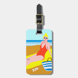 Etiqueta Para Maletas Beachy Keen - Amarillo