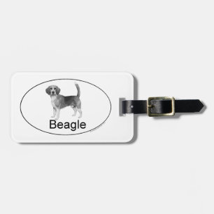 Etiqueta Para Maletas Beagle de tipo euro