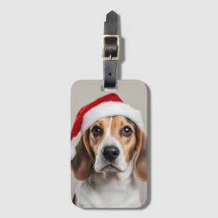 Etiqueta Para Maletas Beagle Navidades