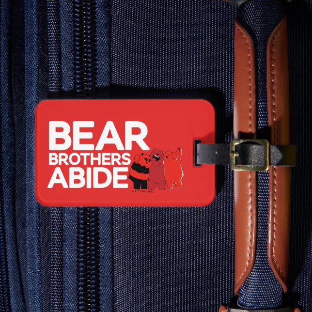 Etiqueta Para Maletas Bear Bears - Bear Brothers Abide (Anverso In situ 4)