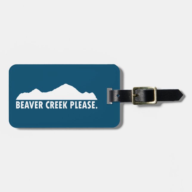 Etiqueta Para Maletas Beaver Creek Please (Frente Horizontal)