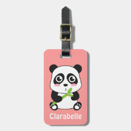 Etiqueta Para Maletas Bebé panda lindo y adorable