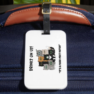 Etiqueta Para Maletas Bebidas En El Boda Perfecto De Nosotros