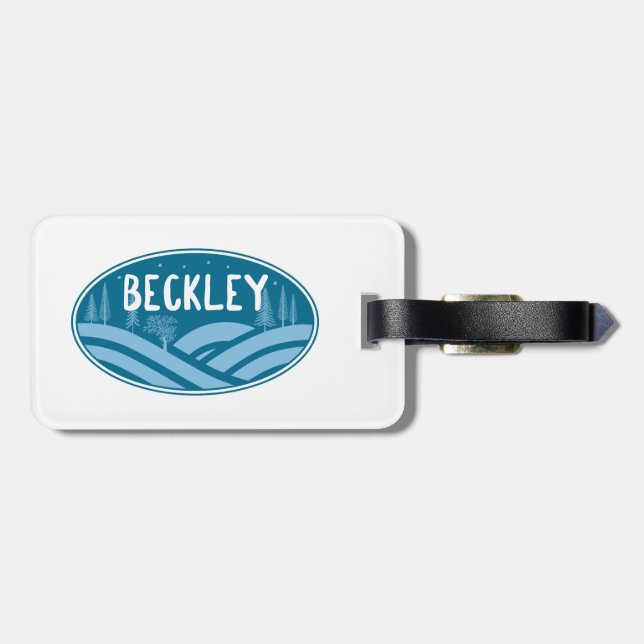 Etiqueta Para Maletas Beckley West Virginia (Atrás Horizontal)