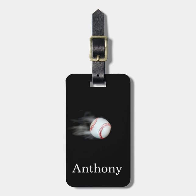 Etiqueta Para Maletas Béisbol Caliente (Frente Vertical)