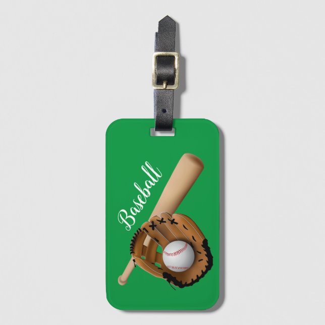Etiqueta Para Maletas Béisbol infantil (Anverso vertical)