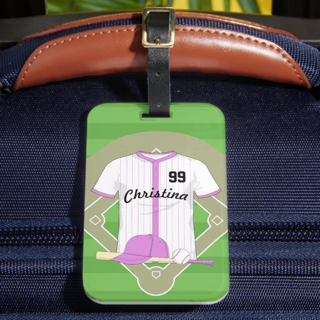 Etiqueta Para Maletas Béisbol personalizado (Anverso In situ 2)