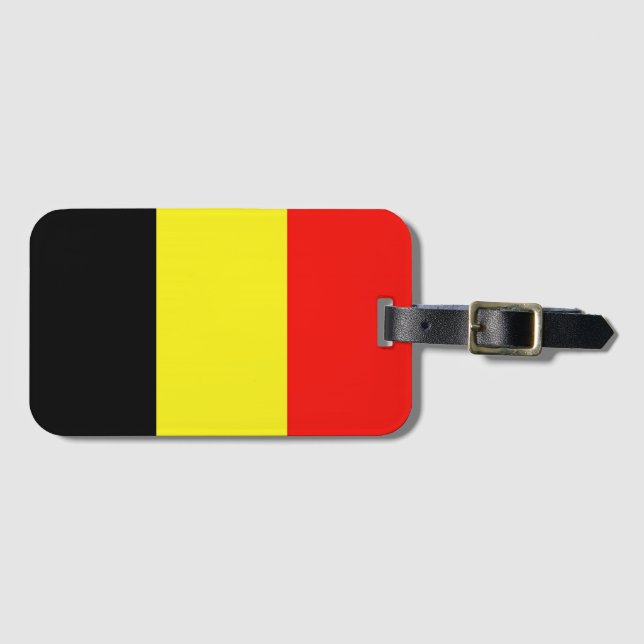 Etiqueta Para Maletas Belgium Flag (Anverso horizontal)
