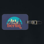 Etiqueta Para Maletas Belice Alemania City Skyline Vintage<br><div class="desc">Diseño de ciudad de estilo vintage y retro con un hermoso paisaje, atracción turística y arte de paisajes urbanos. rascacielos Guay y artículos de ilustracion de silueta de construcción para turistas y viajeros. Perfecto como recuerdo para volver a casa cuando estés de viaje. Guarde la memoria de sus viajes y...</div>