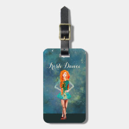 Etiqueta Para Maletas Bella danza irlandesa de zapatos duros