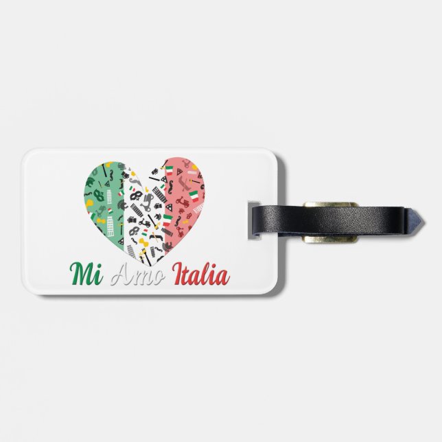 Etiqueta Para Maletas Bella Italia (Atrás Horizontal)