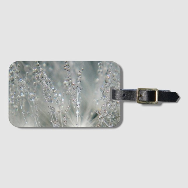 Etiqueta Para Maletas Bellas gotas de agua (Anverso horizontal)
