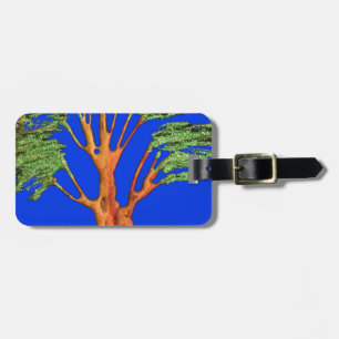 Etiqueta Para Maletas Belleza de Acacia en África: Serenidad Serengeti.