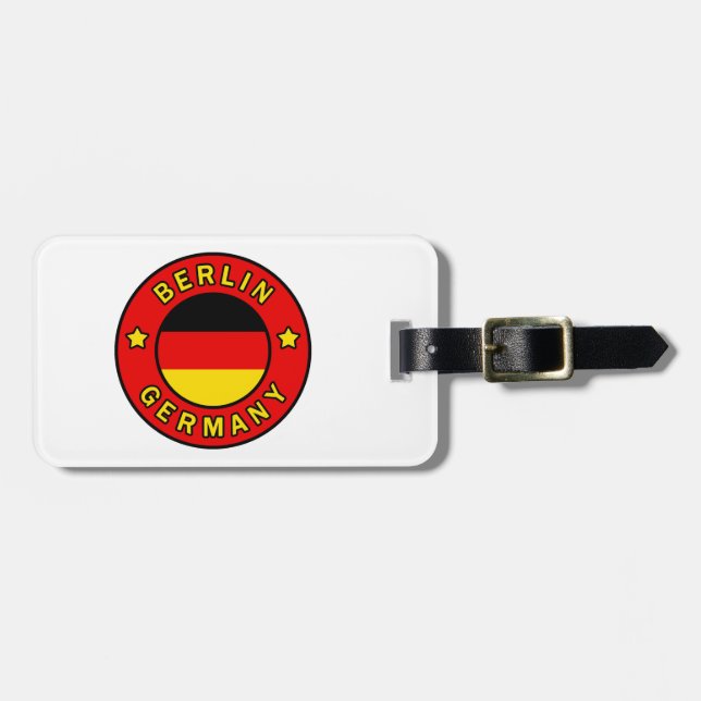 Etiqueta Para Maletas Berlín Alemania (Frente Horizontal)