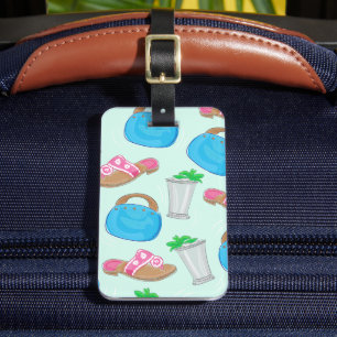 Etiqueta Para Maletas Bermudas Bag Sandalias Mint Julep Preppy
