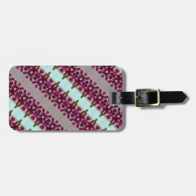 Etiqueta Para Maletas Berries Ikat 2 (Frente Horizontal)