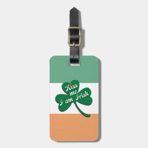 Etiqueta Para Maletas Bésame soy irlandés