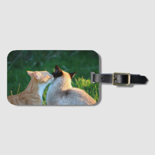 Etiqueta Para Maletas Beso del gatito