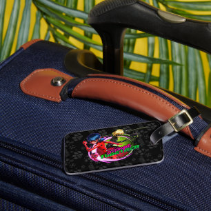 Etiqueta Para Maletas Bicho de liga y gatos Más fuerte juntos