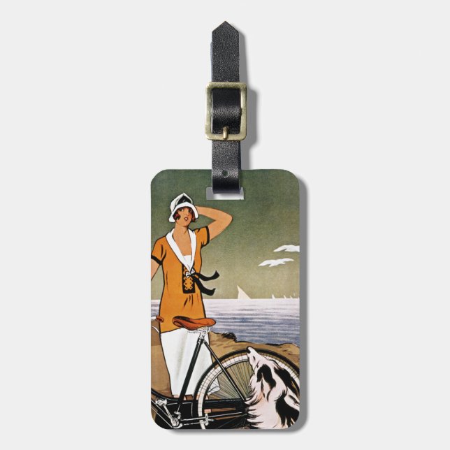Etiqueta Para Maletas Bicicleta Ad, 1925 (Frente Vertical)