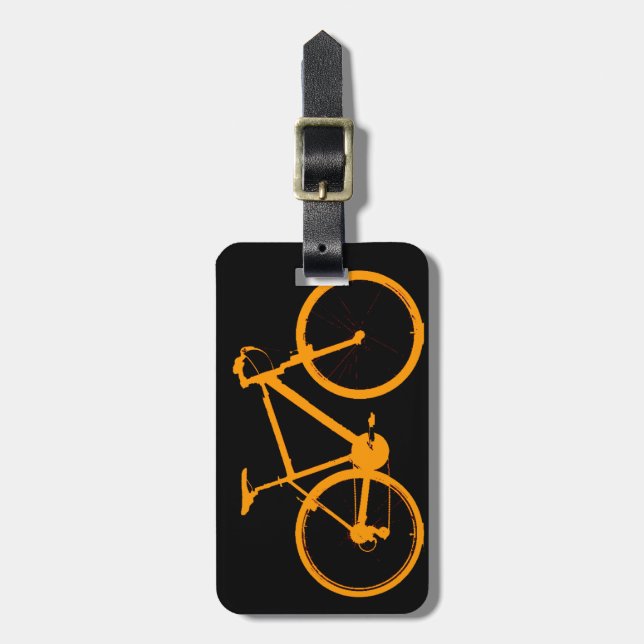 Etiqueta Para Maletas bicicleta - ciclismo + bicicleta (Frente Vertical)