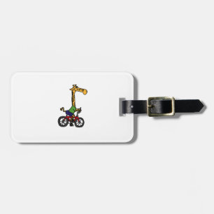 Etiqueta Para Maletas Bicicleta Guay Giraffe Riding