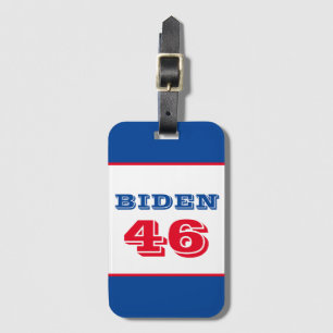 Etiqueta Para Maletas Biden 46 estilo colegiado