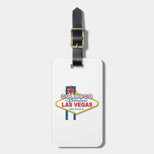 Etiqueta Para Maletas Bienvenido a Las Vegas (Frente Vertical)
