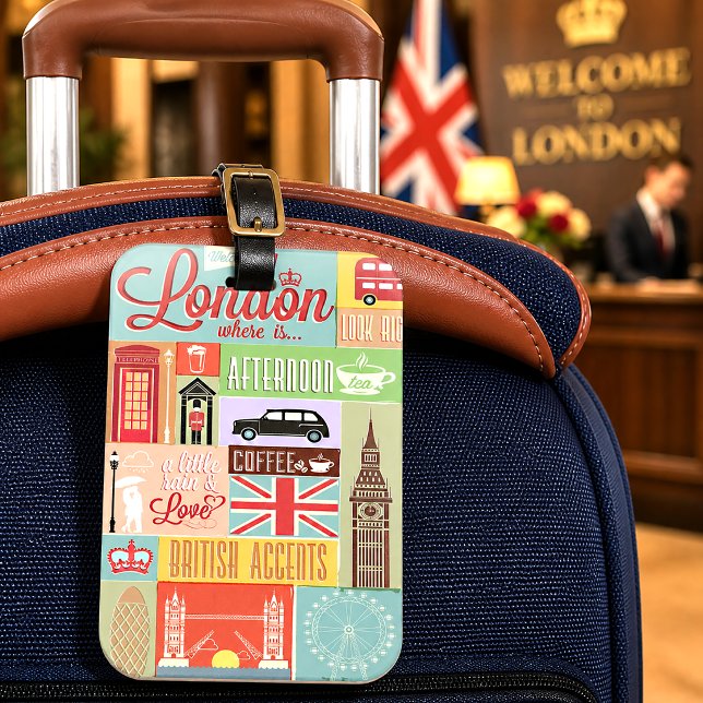Etiqueta Para Maletas Bienvenido a Londres (Subido por el creador)